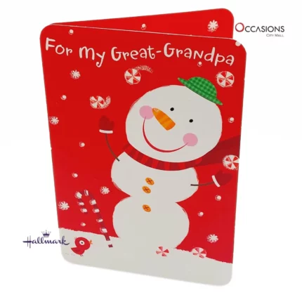 Christmas Snowman for Great-Grandpa