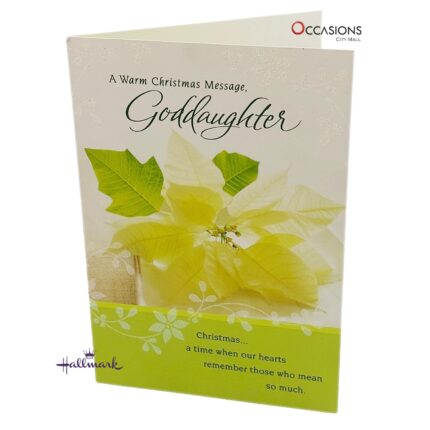 Warm Goddaughter Message Christmas Card