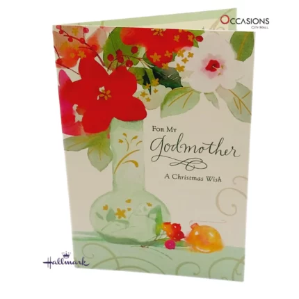 Warm Goddaughter Message Christmas Card