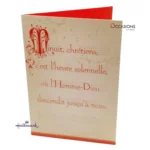 Minuit Chrétiens Christmas Card
