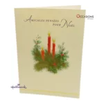 Carte de Noël Française – Amicales Pensées pour Noël