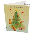 Woodland Christmas Nana Card
