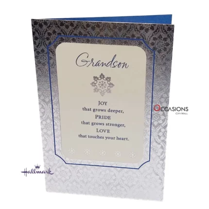 Christmas Pride Grandson Card