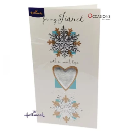 Fiancé Christmas Love Card