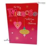 Fiancée Christmas Sparkle Card