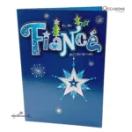 Fiancé Blue Star Christmas Card