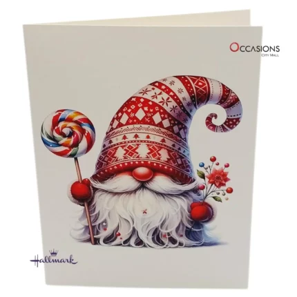 Whimsical Gnome Christmas Card