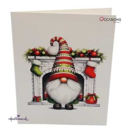 Christmas Fireplace Gnome