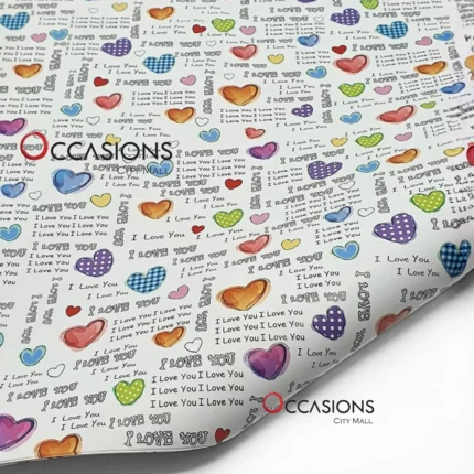 Love Message Wrapping Paper