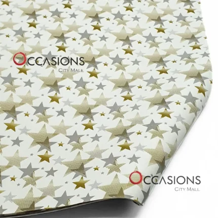 Golden Stars Wrapping Paper