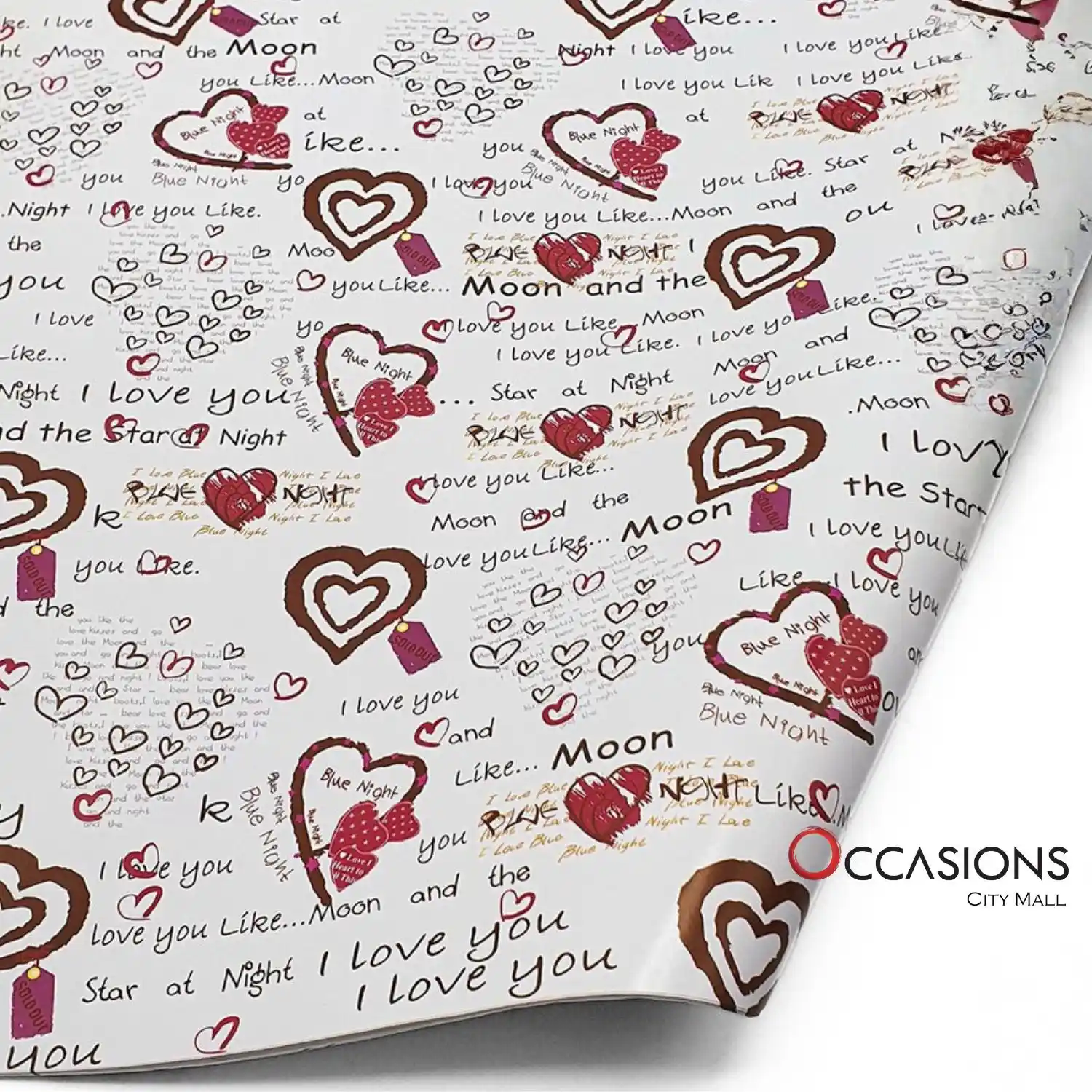 Moon Love Wrapping Paper Moon Love Wrapping Paper