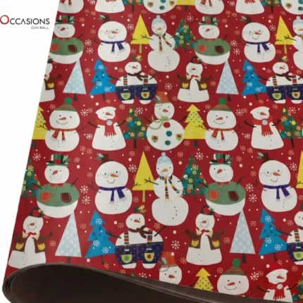 Snowman Parade Christmas Wrapping Paper