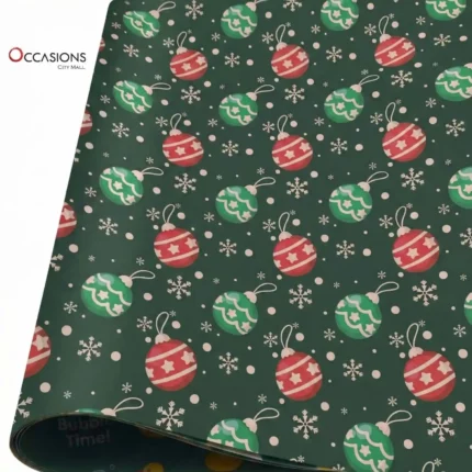 Festive Ornaments Christmas Wrapping Paper